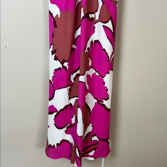 NWT Ann Taylor Floral Flutter Sleeve Midi Dress Pink White Sz 6 - Picture 4 of 10